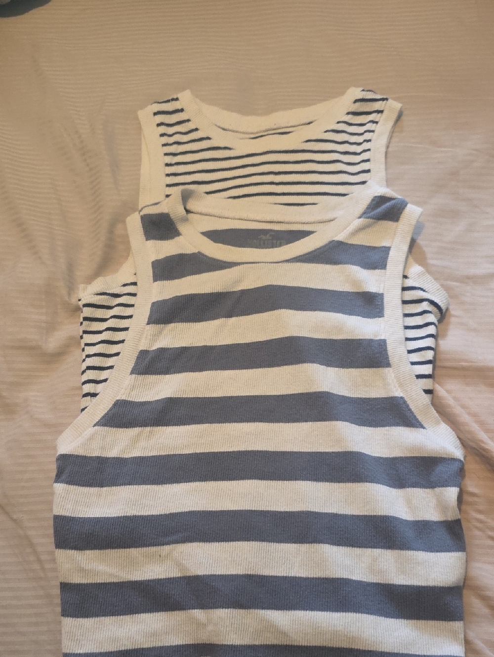 Set Of 2 Basics Hollister High-Neck Striped Tank XS, S